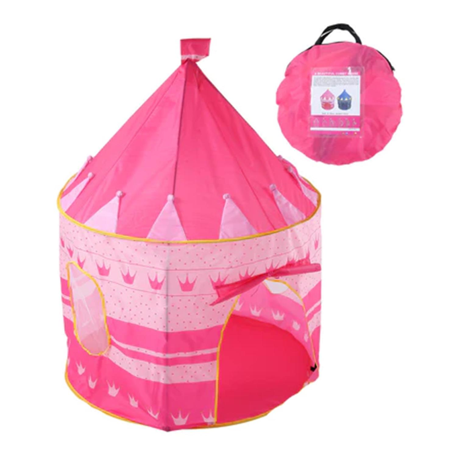 CARPA CASTILLO INFANTIL DECO KIDS HOGAR ROSADA - 2