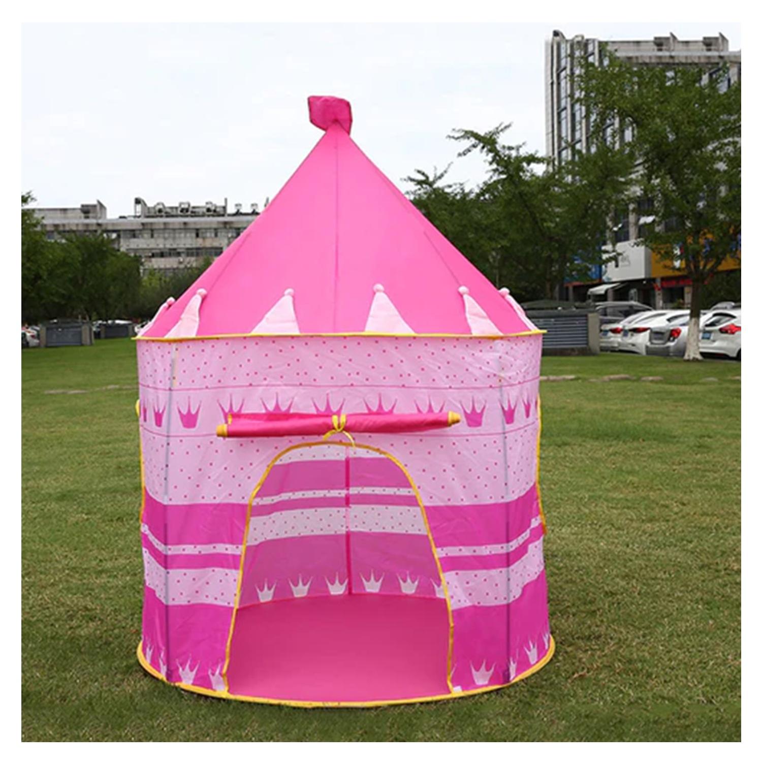 CARPA CASTILLO INFANTIL DECO KIDS HOGAR ROSADA - 4