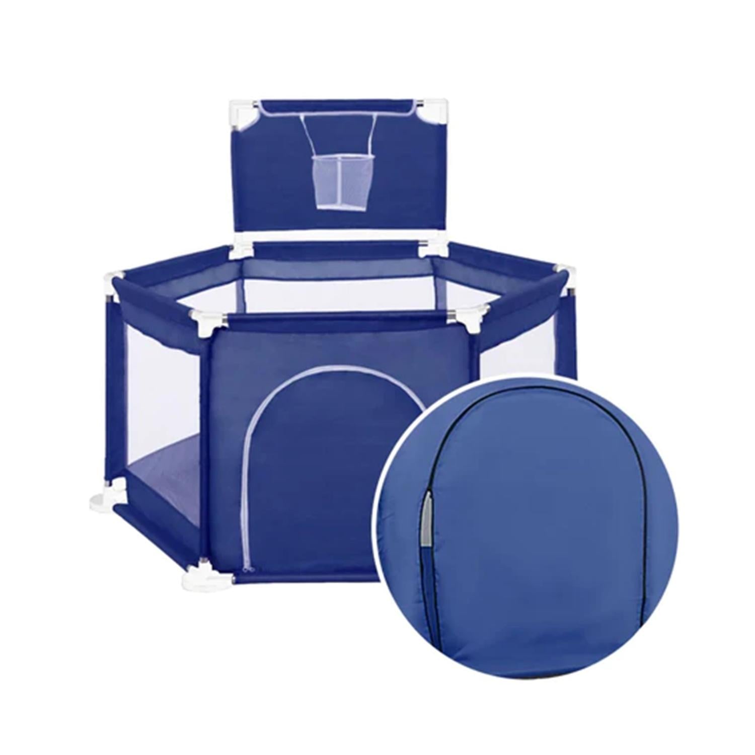 PISCINA DECO KIDS CORRAL INFANTIL BEBÉ ESTIMULACIÓN PELOTAS AZUL - 3