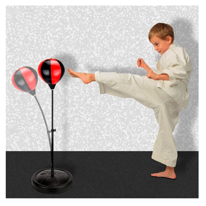 JUGUETE DECO KIDS 35 CM KIT DE BOXEO BASE NEGRO ROJO - 3