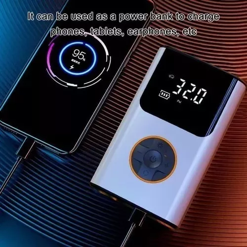 COMPRESOR INALAMBRICO INFLADOR PORTATIL - 5