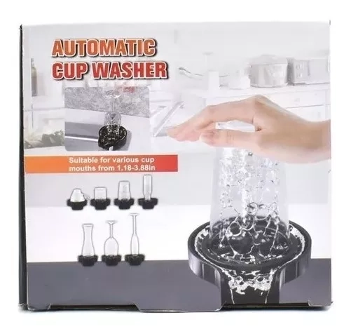 LAVADOR ENJUAGADOR DE VASOS COPAS AUTOMATICO ALTA PRESION - 5