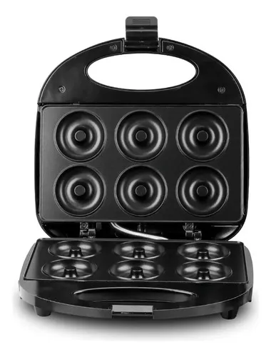MINI MÁQUINA PARA HACER DONAS POSTRES DONUTS COLOR NEGRO