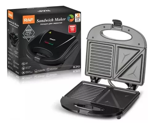 SANDWICHERA RAF ELÉCTRICA TOSTADORA SÁNDWICHES 850W