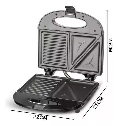 SANDWICHERA RAF ELÉCTRICA TOSTADORA SÁNDWICHES 850W - 5