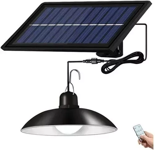 LÁMPARA SOLAR IRM 120 W LED RECARGABLE AMPOLLETA CON CONTROL - 1