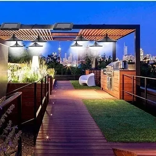 LÁMPARA SOLAR IRM 120 W LED RECARGABLE AMPOLLETA CON CONTROL - 4