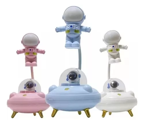 LÁMPARA LED MESA OVNI RECARGABLE ASTRONAUTA USB - 1