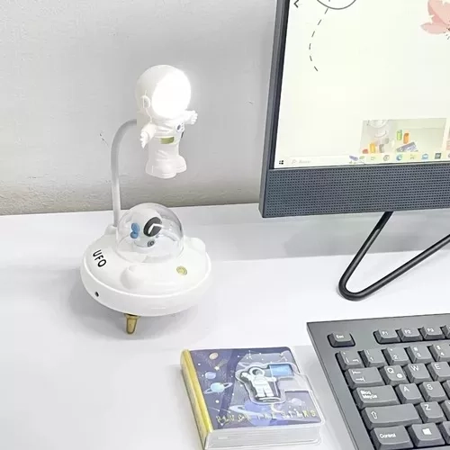 LÁMPARA LED MESA OVNI RECARGABLE ASTRONAUTA USB - 2