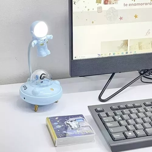 LÁMPARA LED MESA OVNI RECARGABLE ASTRONAUTA USB - 3