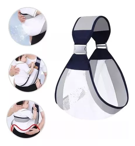 PORTABEBÉ FULAR CANGURO ERGONÓMICO. NEGRO - 3