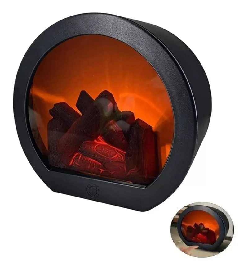 LAMPARA MESA APLIQUE CHIMENEA EFECTO LLAMA REALISTA - 1