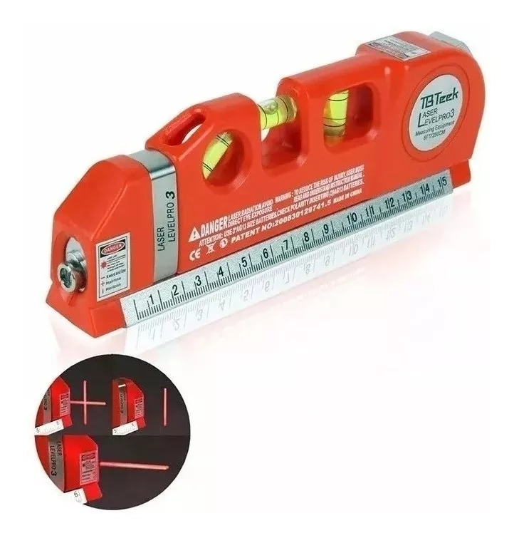NIVEL LÁSER MEDIR CON HUINCHA MÉTRICA - 1