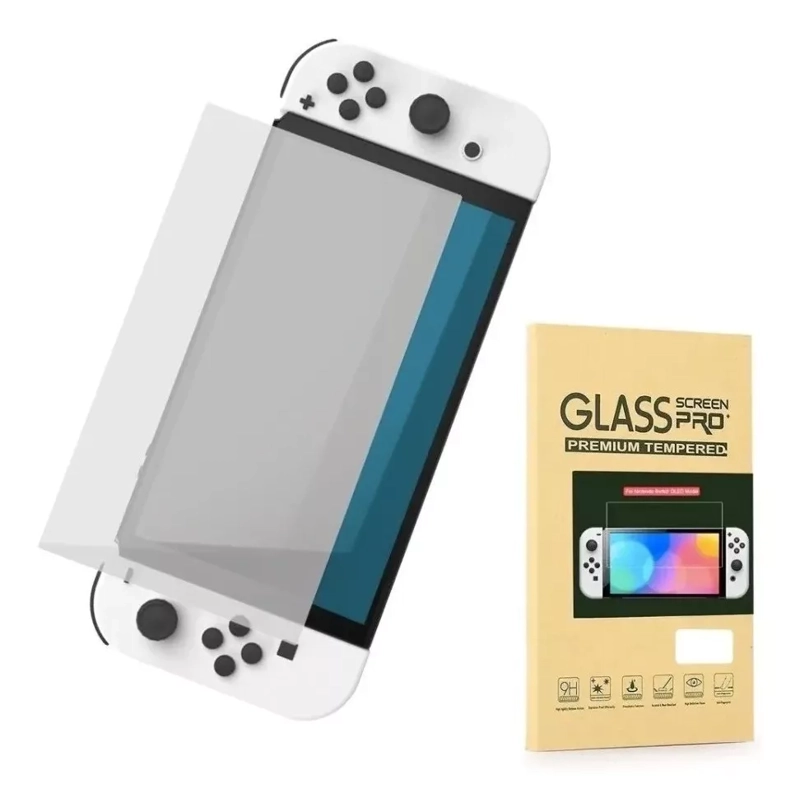 LÁMINAS PROTECTORAS NINTENDO SWITCH / OLED VIDRIO TEMPLADO - 1