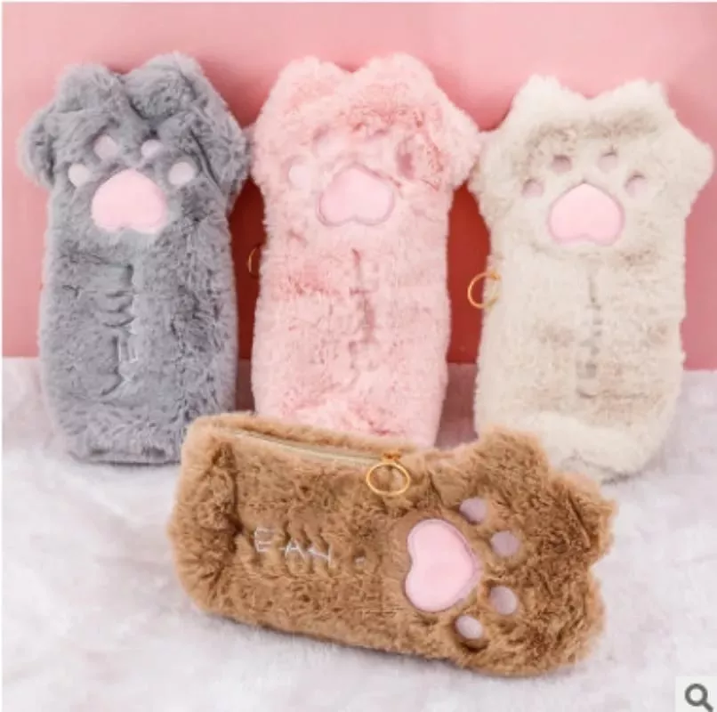 2 ESTUCHES DE LÁPICES DISEÑO PATA DE GATO - 1