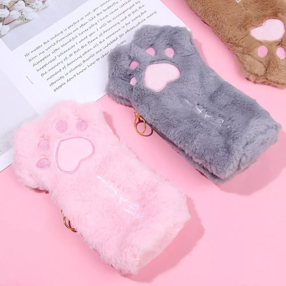 2 ESTUCHES DE LÁPICES DISEÑO PATA DE GATO - 2