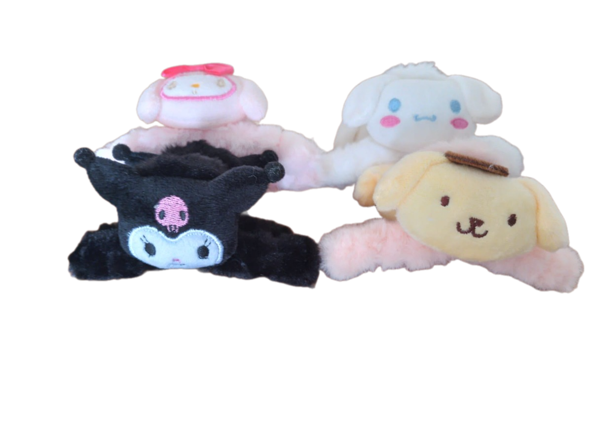 4 PINZAS TIBURÓN ( MY MELODY - KUROMI - POMPOMPURIN - CINNAMOROLL ) - 1