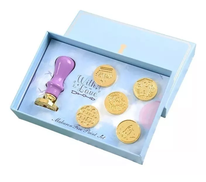 SET 6 SELLOS SEASTIG DE CERA (LACRE) VINTAGE - 3