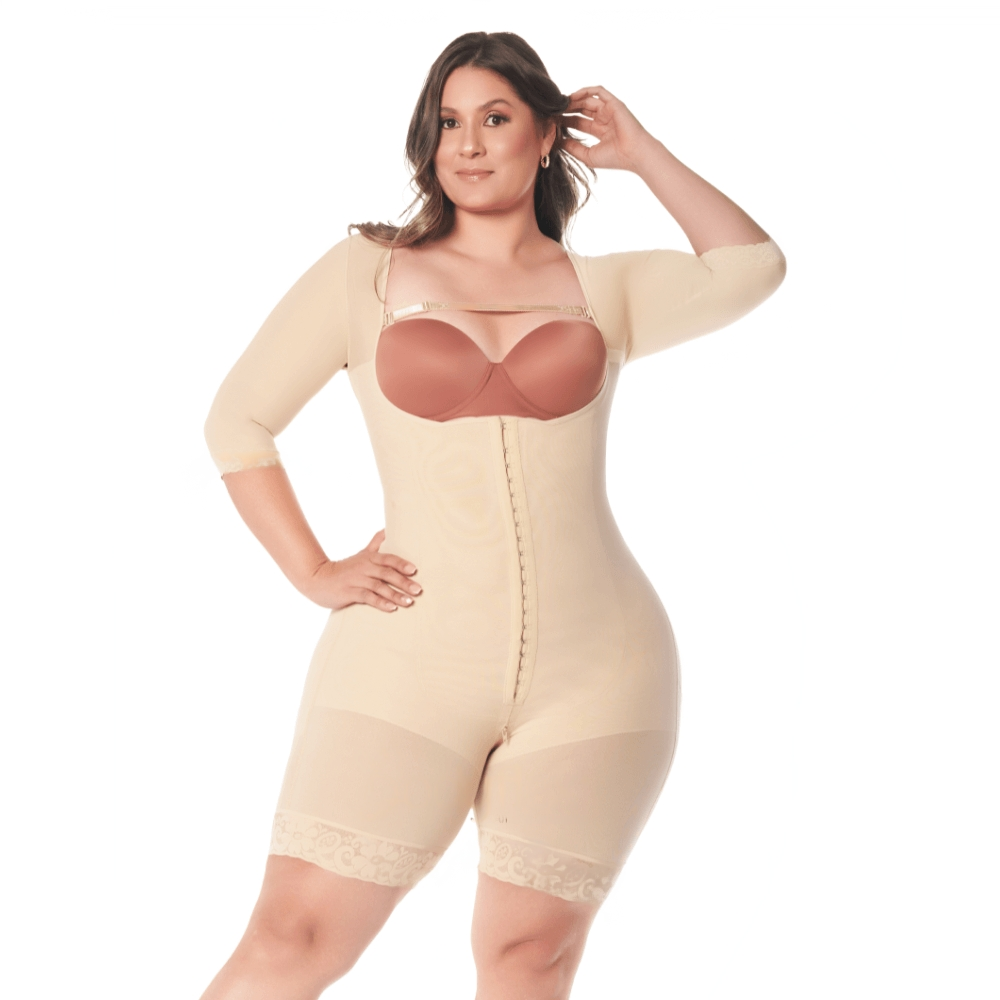 FAJA MUJER BODYFLEX 022R COLOMBIANA COMPLETA MANGA 3/4 TRES CUARTOS - 1