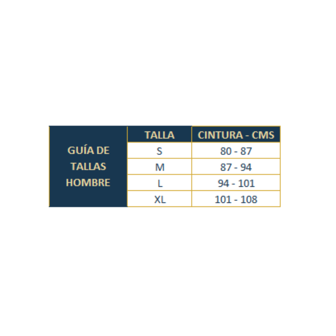 FAJA HOMBRE BODYFLEX 54 COLOMBIANA CORRECTOR DE POSTURA 0 - 3