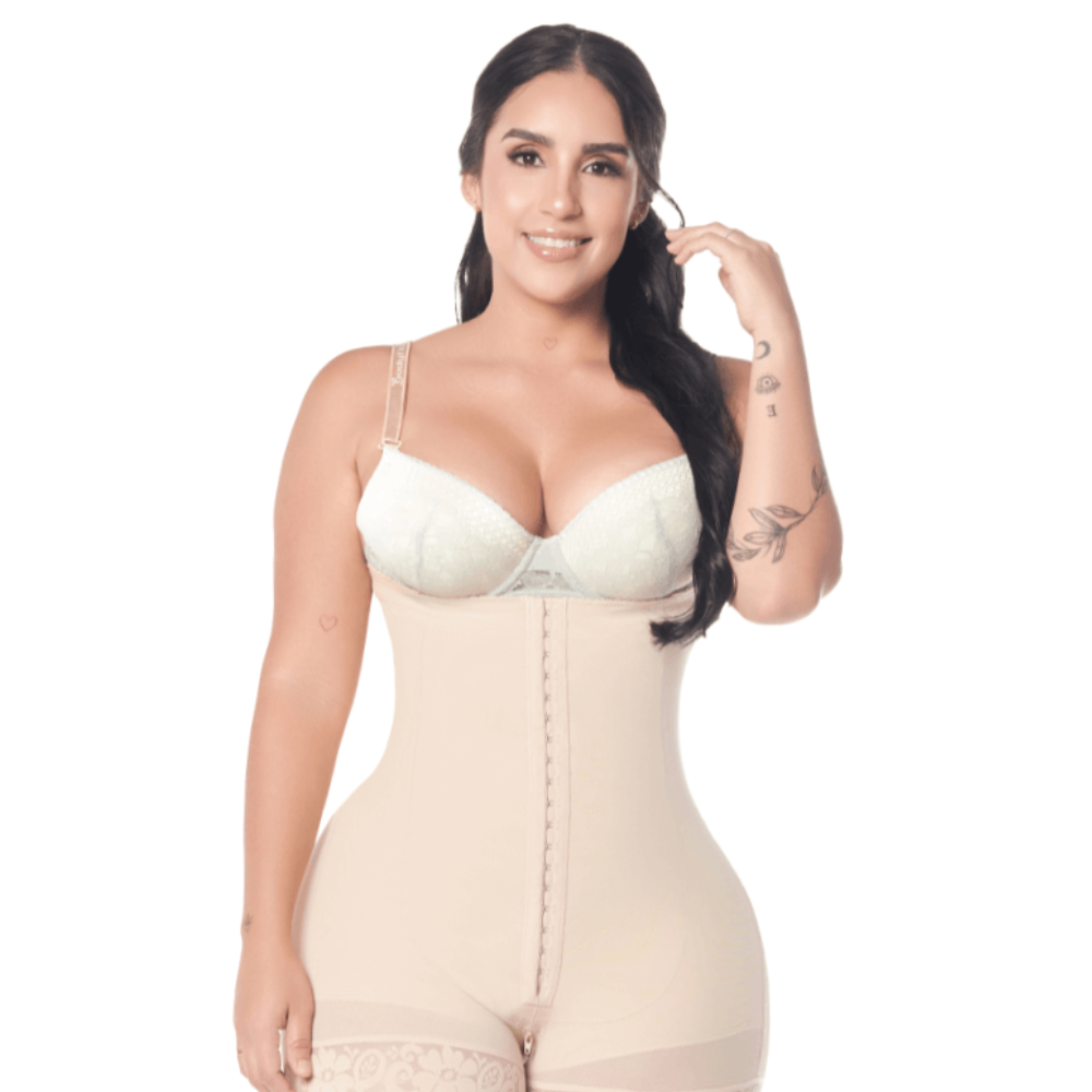 FAJA MUJER BODYFLEX SV010CR COLOMBIANA RELOJ DE ARENA REFUERZO ABDOMINAL - 1