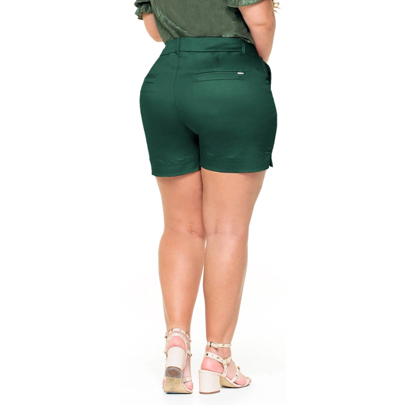 SHORT TALLA GRANDE MUJER ALGODON - ELASTICADO COLOMBIANO P2415 - 2