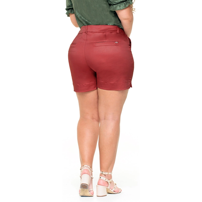 SHORT TALLA GRANDE MUJER ALGODON - ELASTICADO COLOMBIANO P2415 - 2