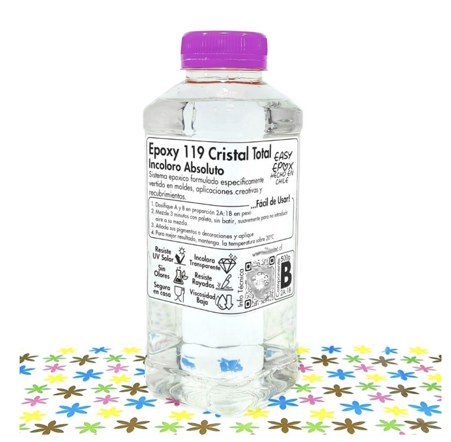 ENDUREEDOR EASYEPOX ENDURECEDOR PARA RESINA EPOXICA CRISTAL 119 FORMATO INDIVIDUAL - 1