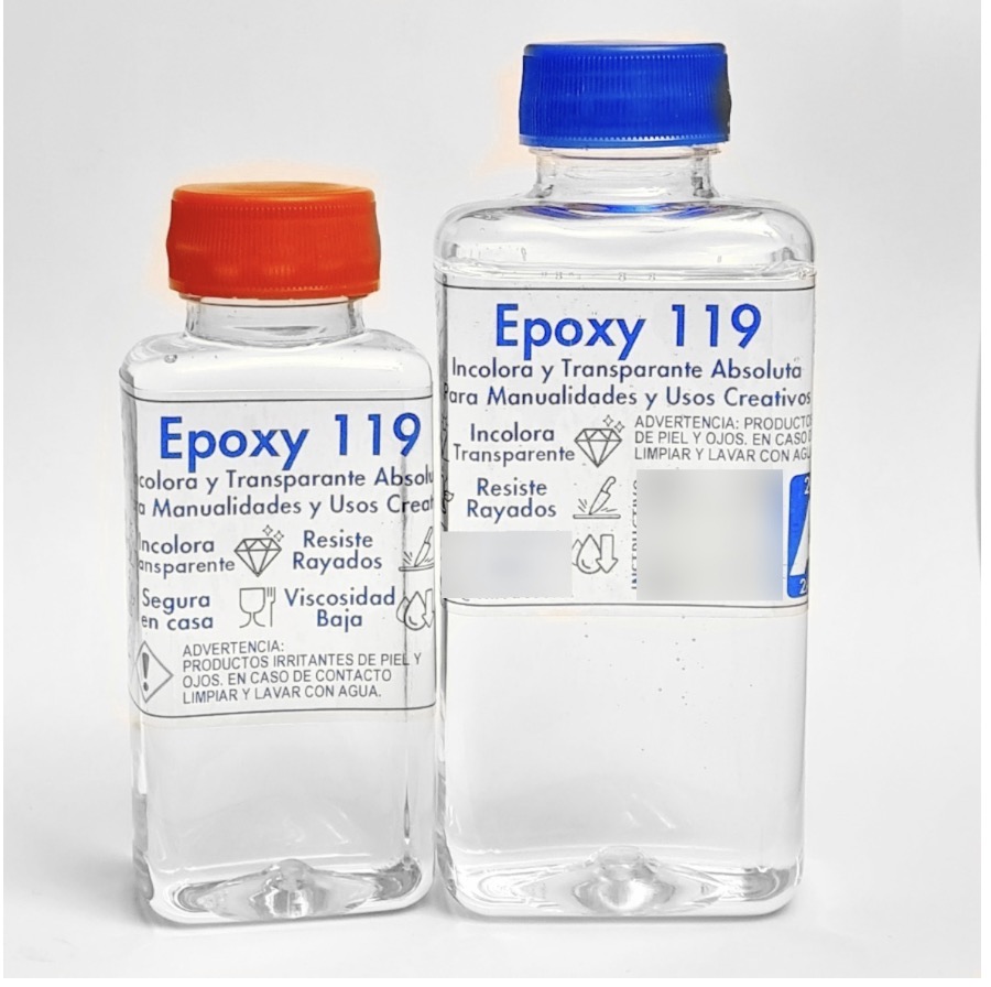 RESINA EPÓXICA EASYEPOX CRISTAL PARA MADERAS Y MANUALIDADES. 300 GR - 1