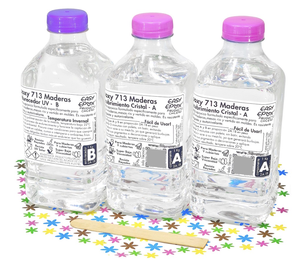 RESINA EPÓXICA PARA MADERAS TRANSPARENTE. PACK TRES LITROS! - 1