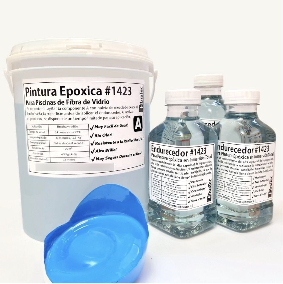 PINTURA GELCOAT EPOXICO PARA PISCINAS DE FIBRA AZUL TAHITI - 2