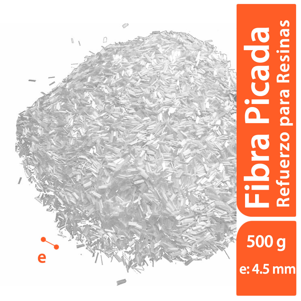 FIBRA DE VIDRIO PICADA REFUERZO PARA RESINA YESO CERAMICA - 2