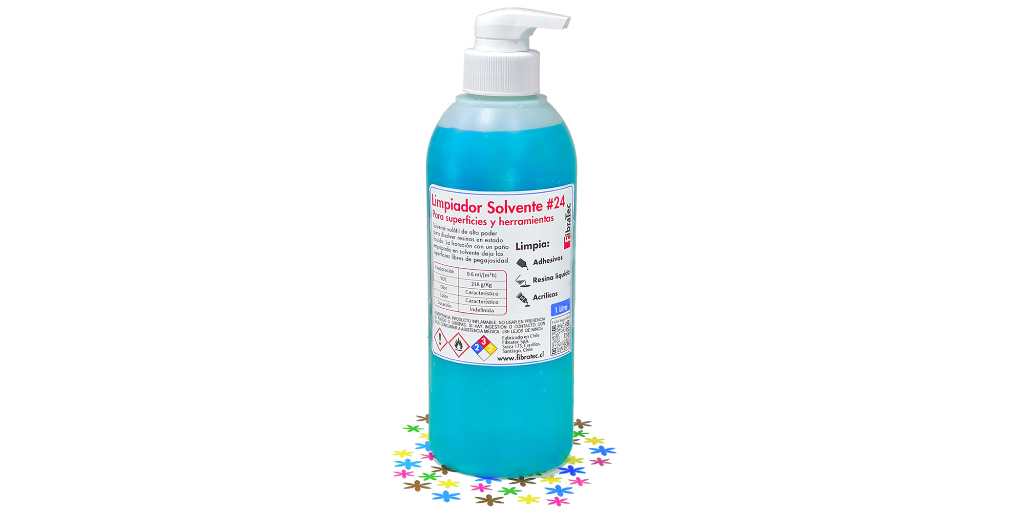 SOLVENTE LIMPIADOR FIBRATEC NUDE RESINAS EPÓXICAS Y OTRAS MAGNÍFICO - 2