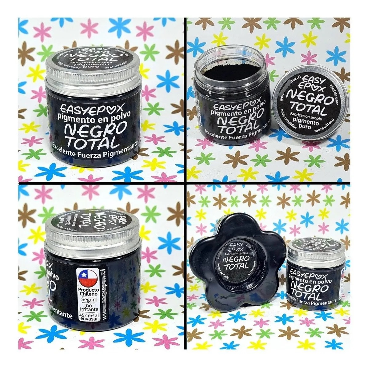 PIGMENTO FIBRATEC NEGRO RESINA EPOXICA ARTE VELAS JABONES Y MÁS - 2