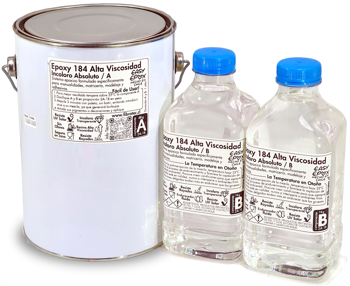 RESINA FIBRATEC EPOXICA ALTA VISCOSIDAD 6 KG TRANSPARENTE INCOLORA - 2