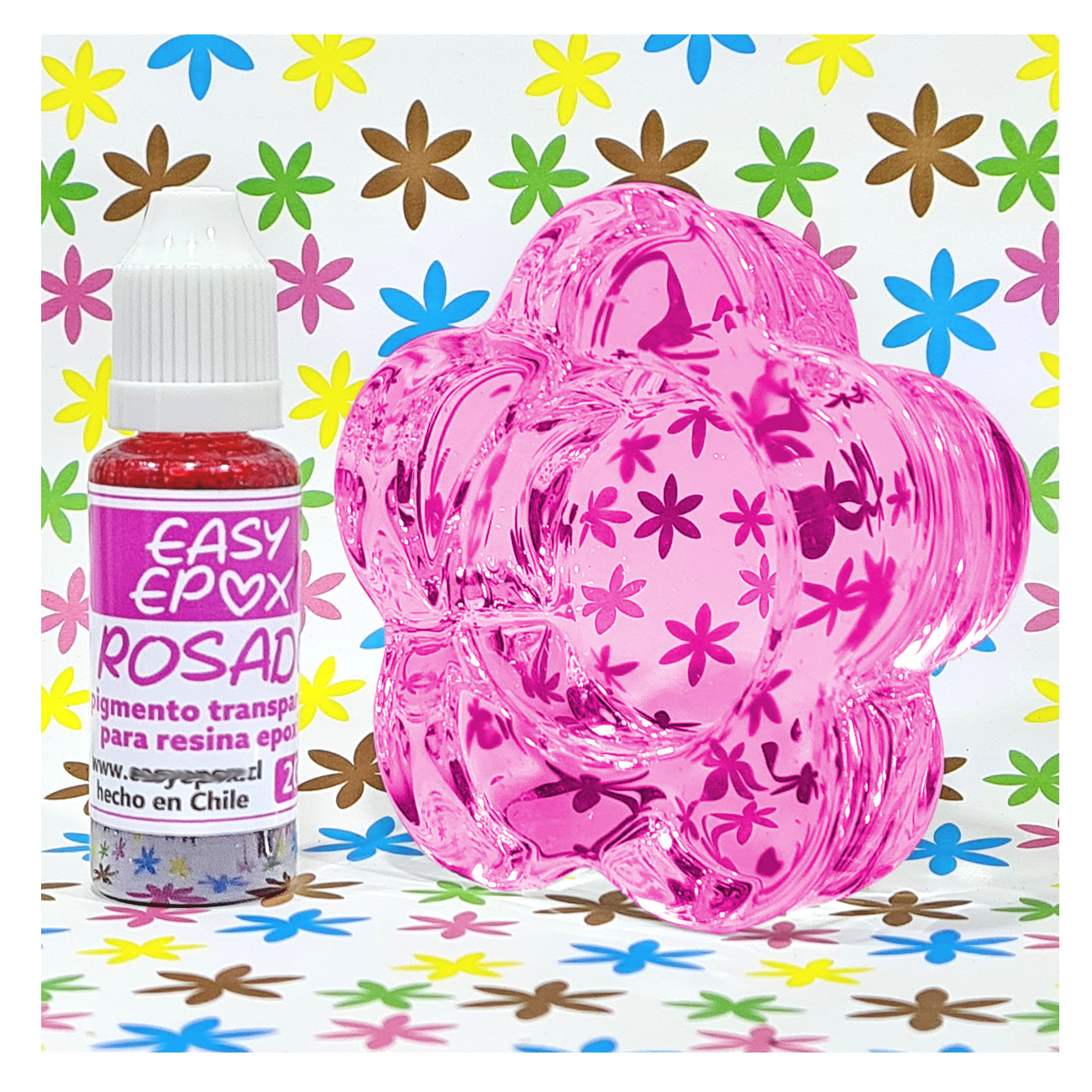 PIGMENTO FIBRATEC P RESINA EPÓXICA ROSADO TRANSPARENTE SUPER COLOR - 2