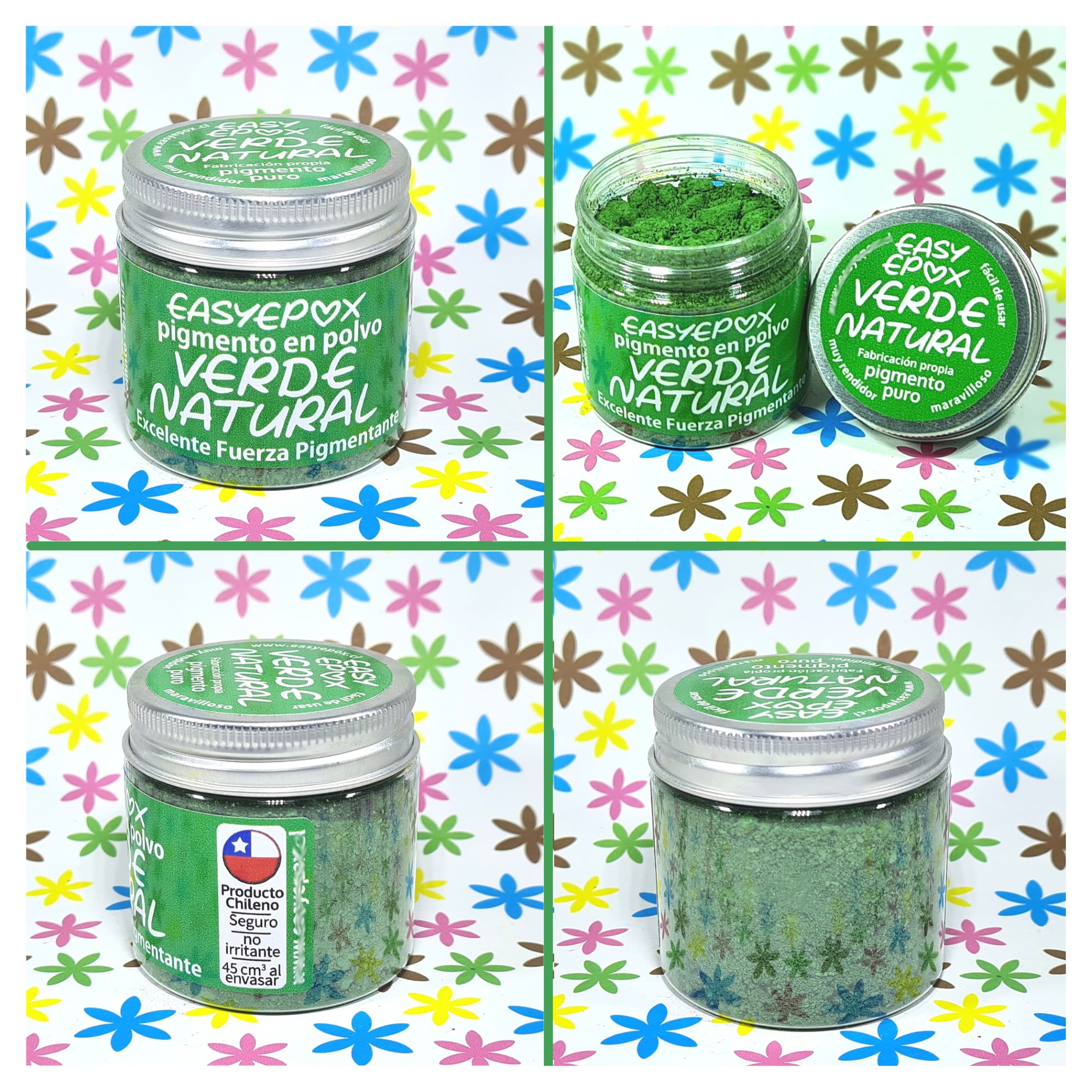 PIGMENTO FIBRATEC VERDE RESINA EPOXICA ARTE Y MÁS - 2