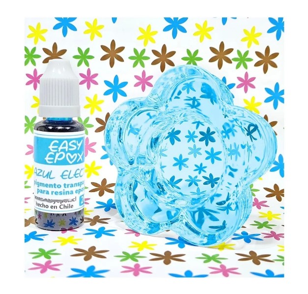 PIGMENTO FIBRATEC AZUL ELÉCTRICO TRANSPARENTE RESINA EPOXICA - 2