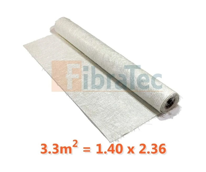 FIBRA VIDRIO FIBRATEC GRIS CALIDAD AERONAUTICA PACK 3.3 M2 - 2