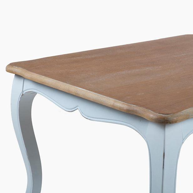 MESA COMEDOR VITTORIA RECTANGULAR BLANCA + 6 SILLAS RETRO BLANCAS - 4
