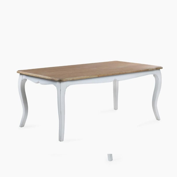 JUEGO COMEDOR MESA VITTORIA BLANCA + 8 SILLAS RETRO BLANCA - 3