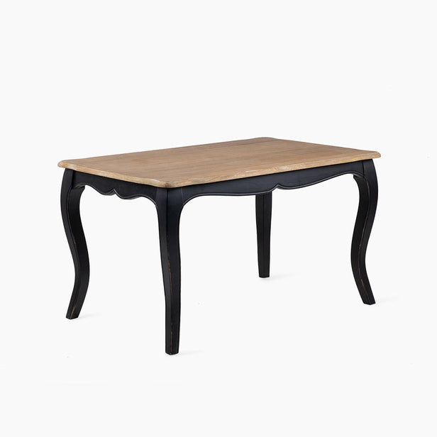 JUEGO COMEDOR MESA VITTORIA NEGRA + 6 SILLAS RETRO ALBAYALDE - 3
