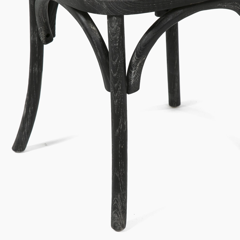 SILLAS SPAZZIO RETRO 1 CUERPO NEGRA PACK X6 - 6