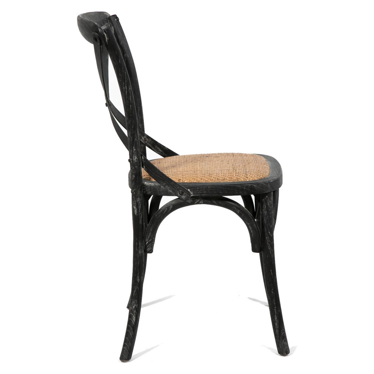 SILLAS SPAZZIO RETRO 1 CUERPO NEGRA PACK X2 - 3