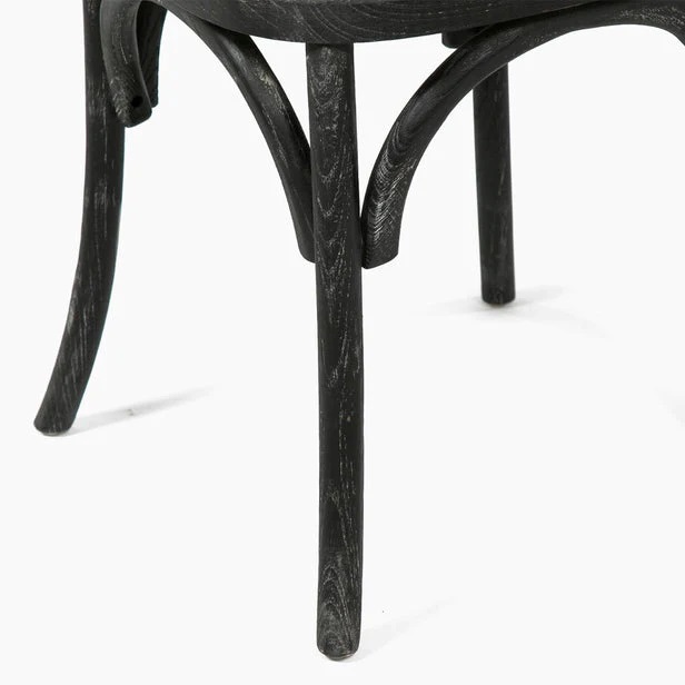 SILLAS SPAZZIO RETRO 1 CUERPO NEGRA PACK X2 - 6