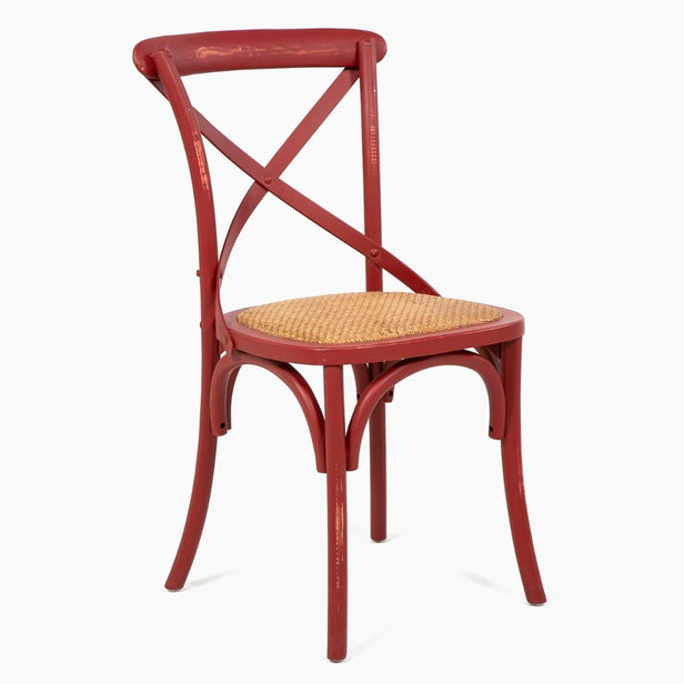 SILLAS SPAZZIO RETRO 1 CUERPO ROJA PACK X6 - 3
