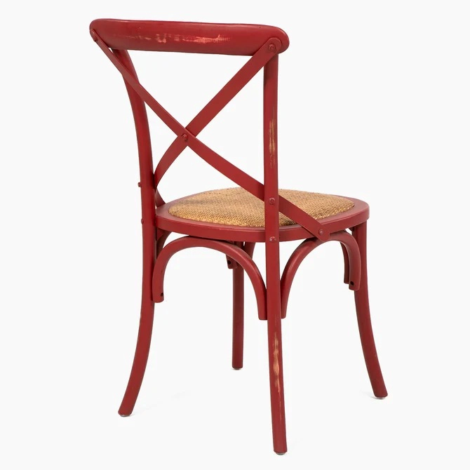 SILLAS SPAZZIO RETRO 1 CUERPO ROJA PACK X2 - 5