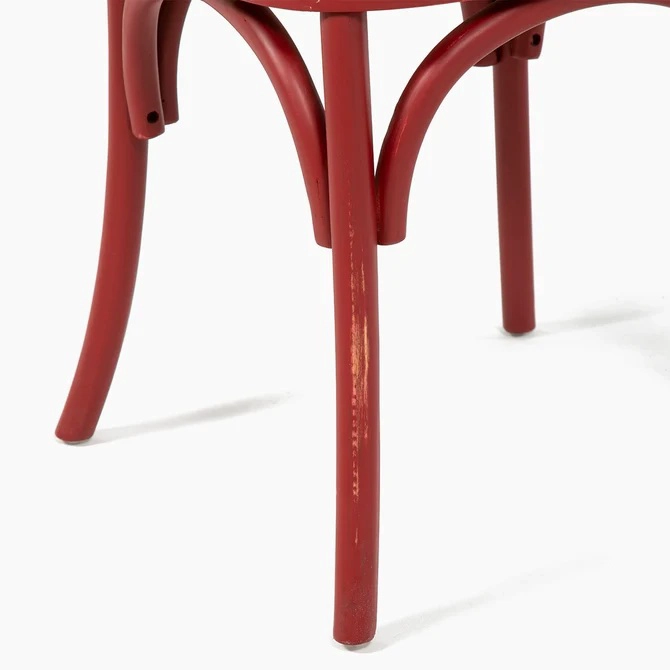SILLAS SPAZZIO RETRO 1 CUERPO ROJA PACK X2 - 7
