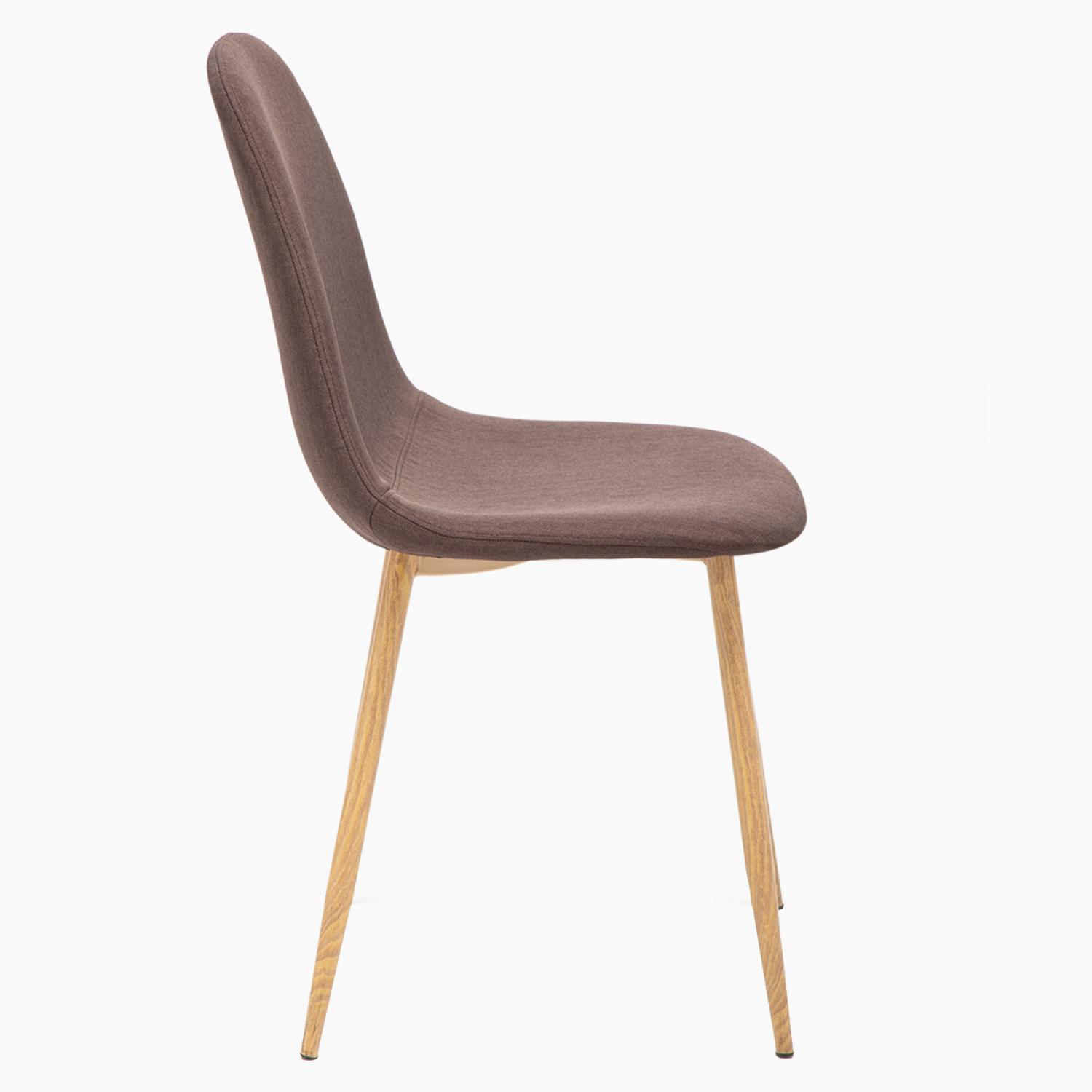 JUEGO COMEDOR MESA CROSS NATURAL + 6 SILLAS CROSS NATURAL / CAFÉ - 8