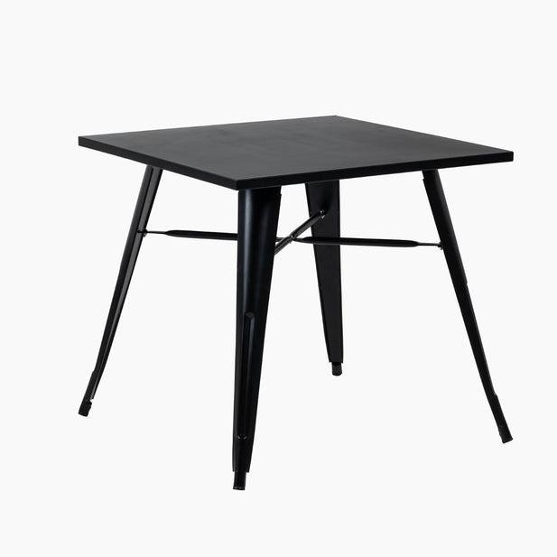MESA SPAZZIO TOLIX 70X70X75 NEGRO METAL - 1
